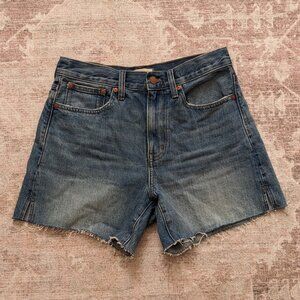 Madewell Relaxed Mid-Length Denim Shorts Size 26